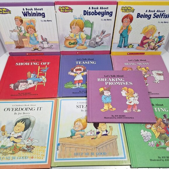 Help Me Be Good & Lets Talk About 10 Books Joy Berry Lot Grolier Some Vintage - Picture 1 of 16